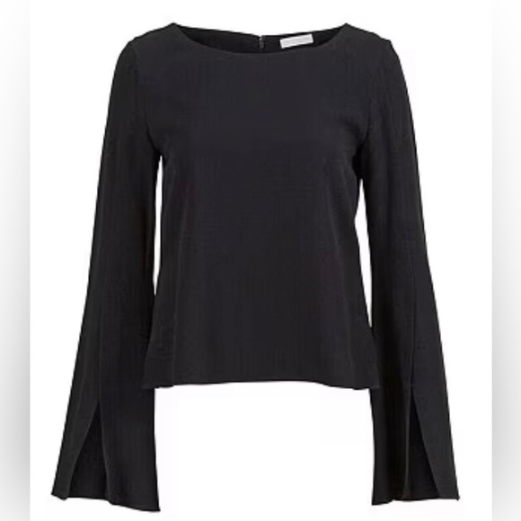 Ramy Brook Black Paloma Bell Sleeve Blouse Size M - Picture 2 of 11